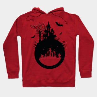 Haunted House Halloween Design Hoodie